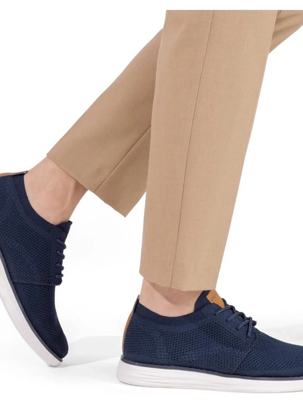 Men's KnitFlex Mesh Sneakers Lace-Up Lightweight Casual Walking Oxfords Shoes
